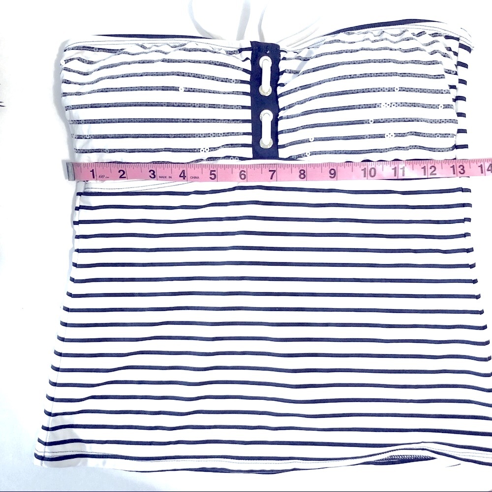 SPERRY Tankini Nautical Blue White Bikini Set - Picture 11 of 14